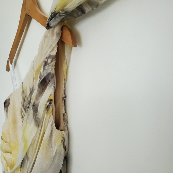 Tadashi Shoji One Shoulder Draped Chiffon Dress - Picture 11 of 13